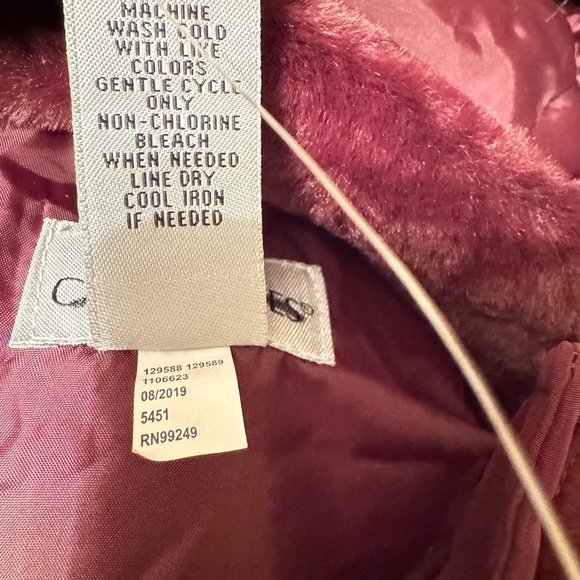 Catherines Faux Fur Trim Puffer Coat 2X - Picture 8 of 9